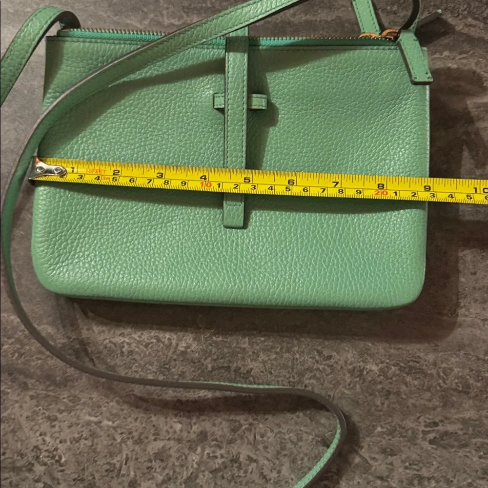 Annabel Ingall Jojo Crossbody - Pistachio/Lime  Green Leather Crossbody Bag - Picture 6 of 7